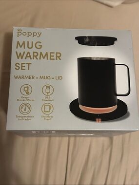 Xo Poppy mug warmer set